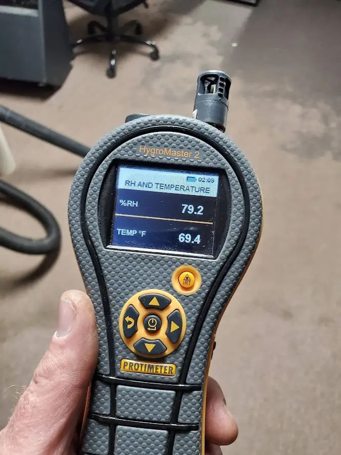 Moisture meter humidity assessment for Fire & Smoke Damage Restoration in Ware